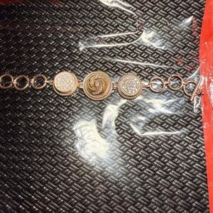 Gold Zirconia Accent Bracelet